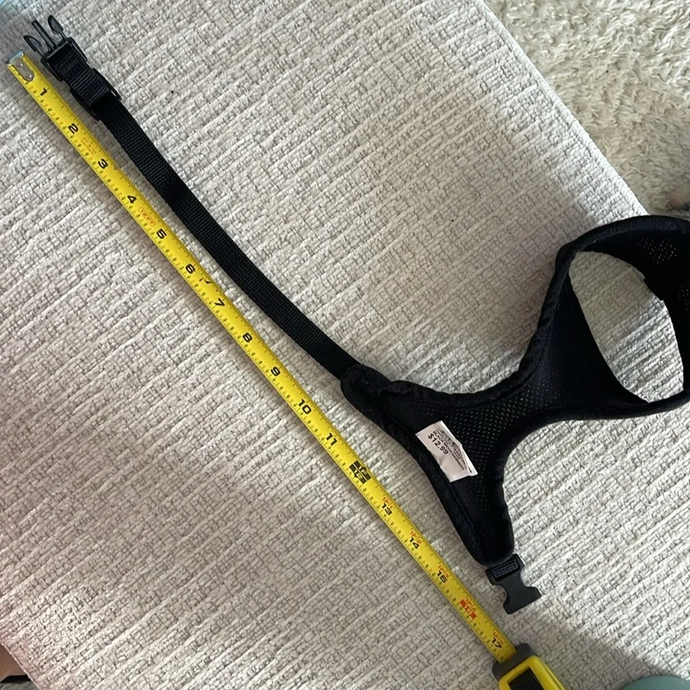 Dog Harness Black Mesh Size Small